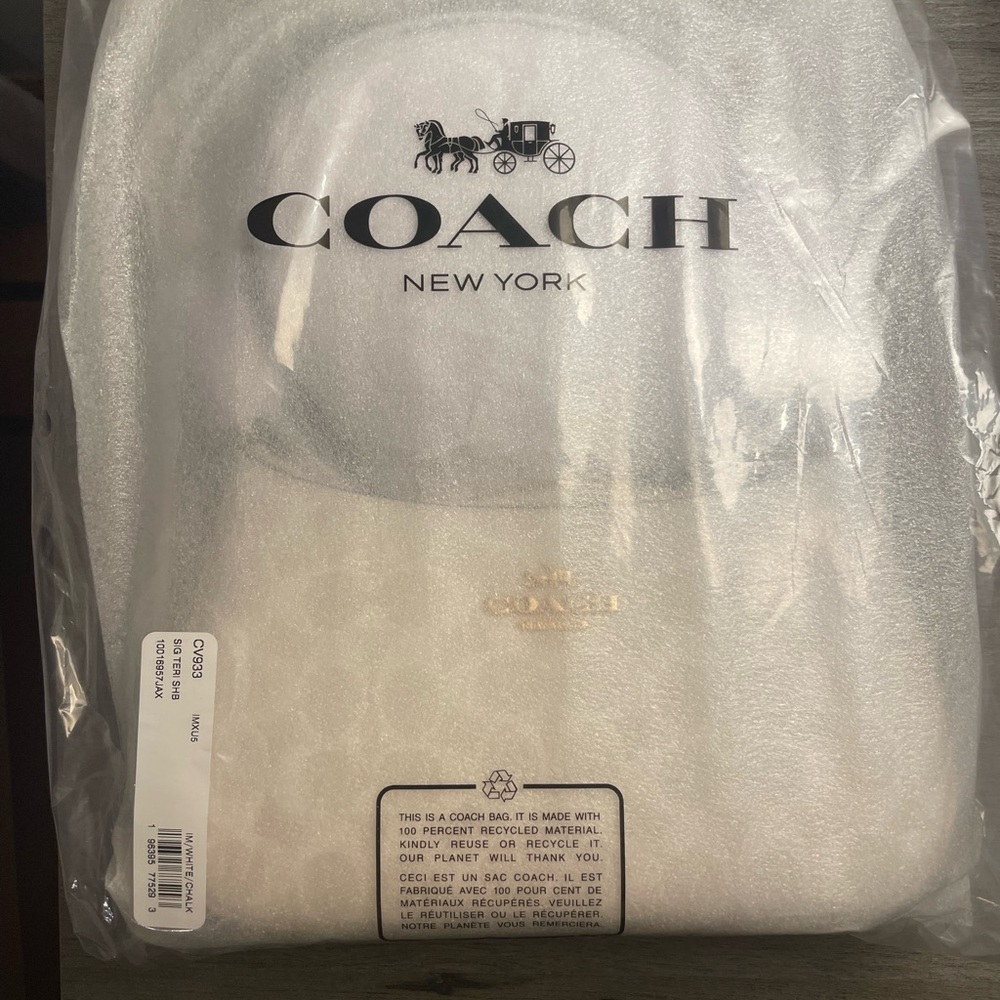 Coach Women's White/Cream Shoulder Bag - Picture 7 of 8